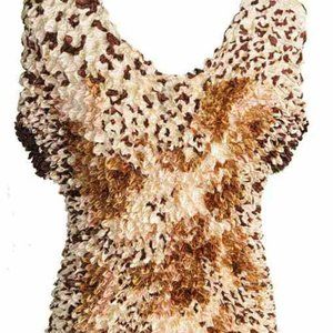 Queen SZ NEW Magic Popcorn Top FITS 1x to 3x Bubble Crinkle shirt